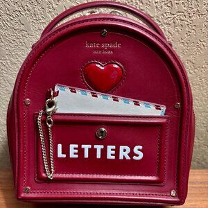 Kate Spade Mailbox Mini-Bag "Yours Truly" Heart Novelty Letters 3D UK Letter Box